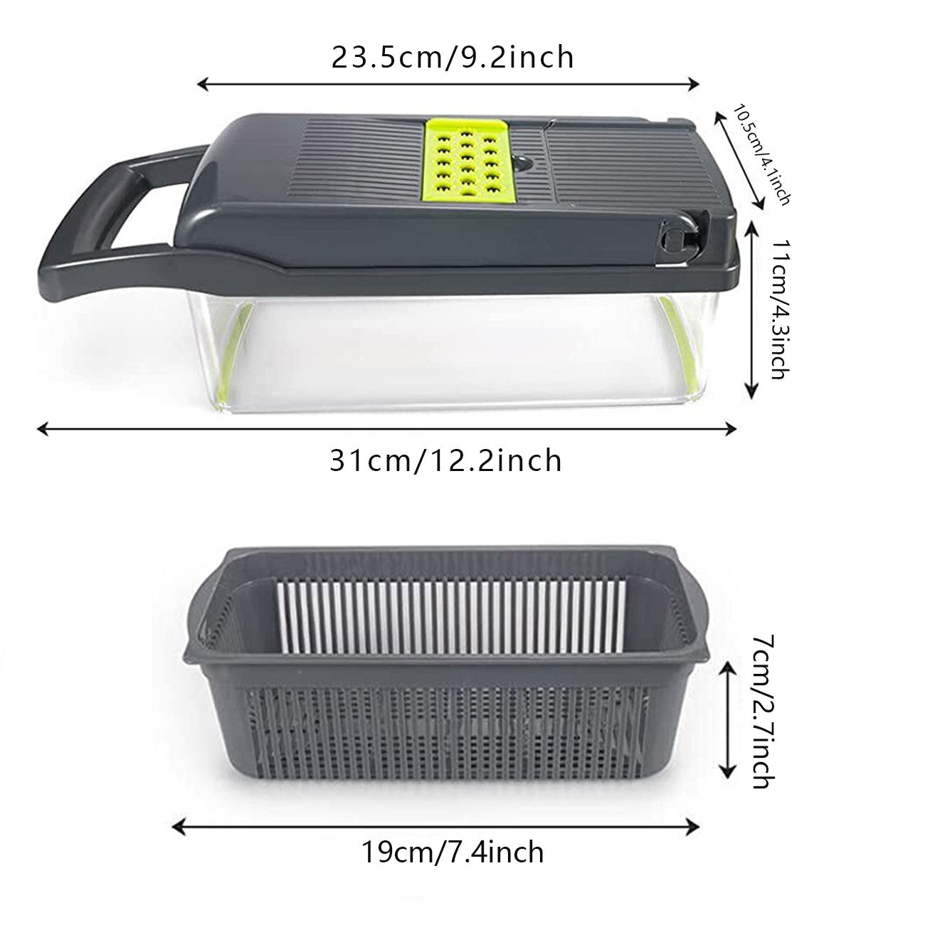 15-in-1 Multi-Function Vegetable Slicer & Chopper — Fast & Safe Food Prep